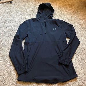 Men’s black under armour windbreaker/sweatshirt